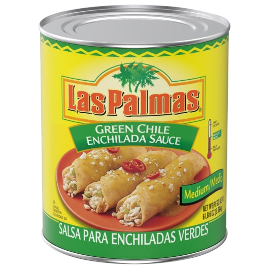 Las Palmas Green Enchilada Medium Sauce, 6 x 102 oz Case - DOT product image 8