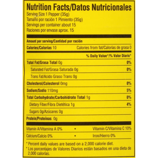 Las Palmas Whole Green Chile, 12 x 27 oz Case - DOT product image 4