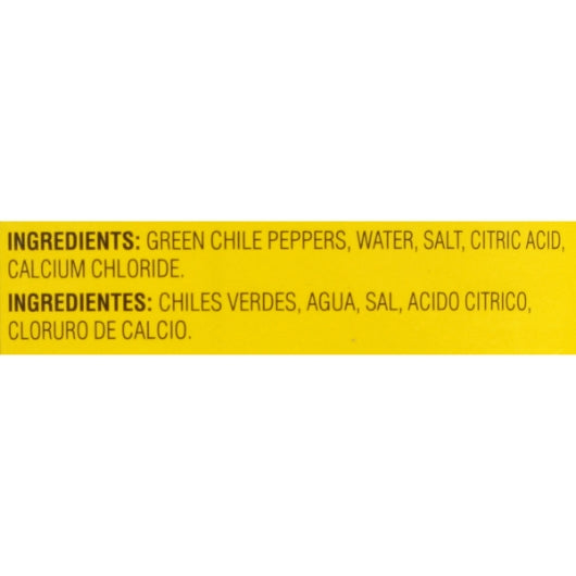 Las Palmas Diced Green Chiles, 12 x 27 oz Case - DOT product image 2