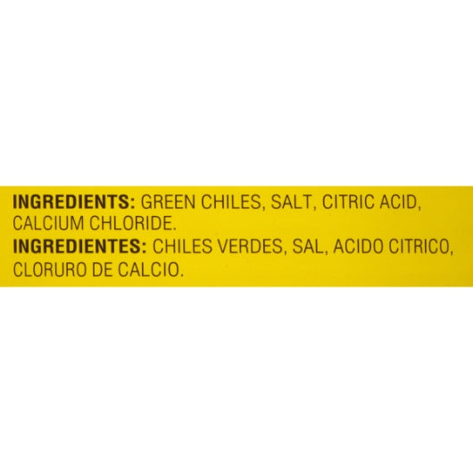 Las Palmas Diced GREEN Chiles, 6 x 100 oz Case - DOT product image 2