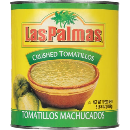 Las Palmas Crushed Tomatillos, 6 x 102 oz Case - Alternate product angle or state