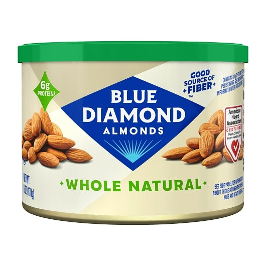 Blue Diamond Almonds WHOLE NATURAL, 12 x 6 oz Case - DOT product image 2