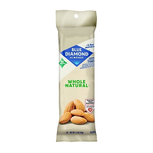 Blue Diamond Whole Natural Unsalted Almonds, 12 x 12 x 1.5 oz Case - DOT product image 2
