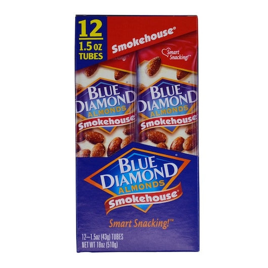 Blue Diamond Smokehouse Almonds, 12 x 12 x 1.5 oz Case - Nuts & Seeds