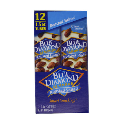 Blue Diamond Roasted & Salted Almonds, 12 x 12 x 1.5 oz Case - Nuts & Seeds