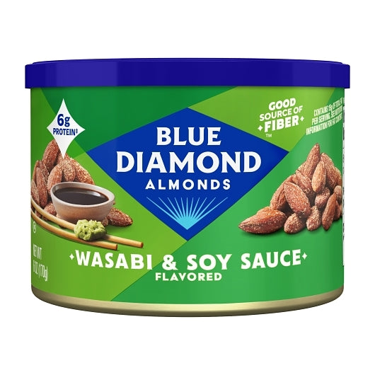 Blue Diamond Bold Wasabi & Soy Sauce, 12 x 6 oz Case - Alternate product angle or state
