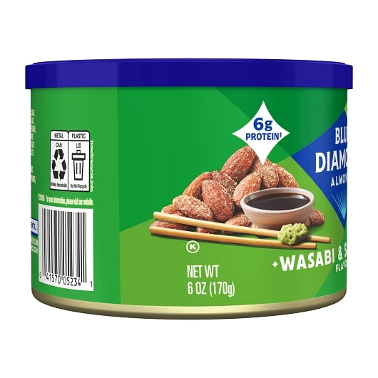 Blue Diamond Bold Wasabi & Soy Sauce, 12 x 6 oz Case - Alternate product angle or state