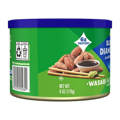 Blue Diamond Bold Wasabi & Soy Sauce, 12 x 6 oz Case - Alternate product angle or state