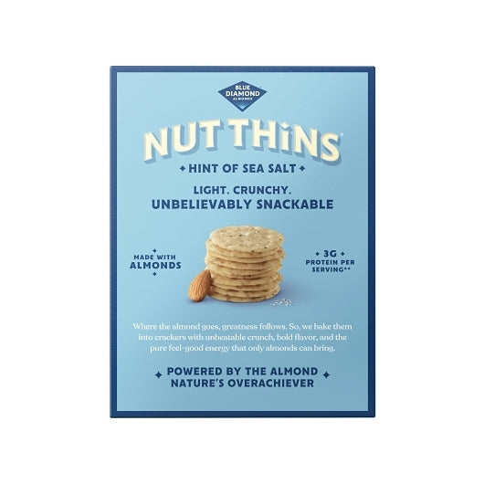 Blue Diamond Nut-Thins Hint Of Salt Sea Low Sodium, 12 x 4.25 oz Case - DOT product image 2