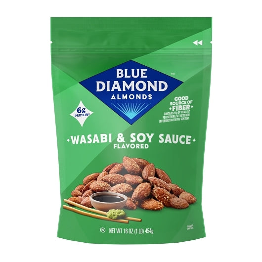 Blue Diamond Bold Wasabi & Soy Sauce, 6 x 16 oz Case - Alternate product angle or state