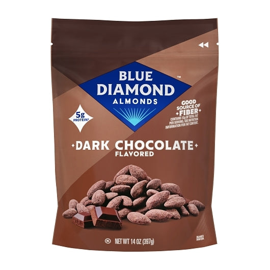 Blue Diamond Almonds Oven Roasted Dark Chocolate, 6 x 14 oz Case - DOT product image 5