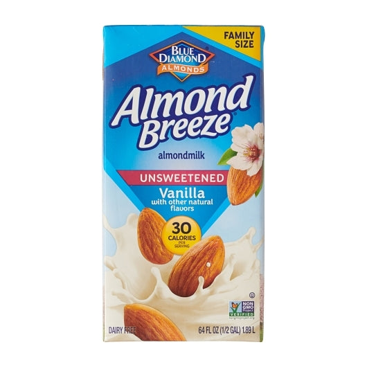 Almond Breeze Almond Unsweetened Vanilla Almond Milk, 8 x 64 oz Case - Beverages
