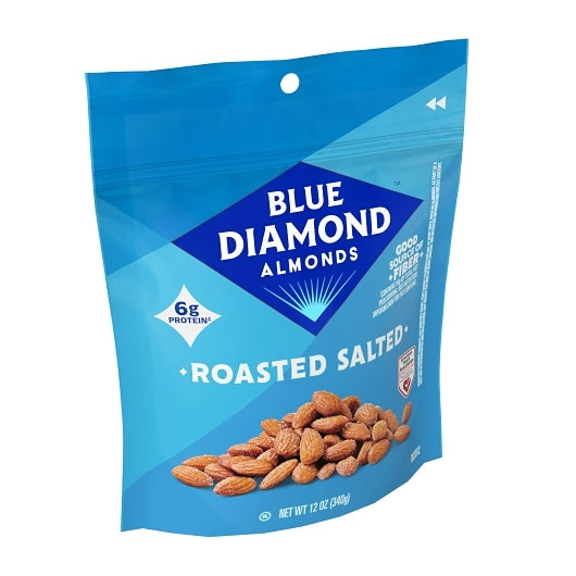 Blue Diamond Roasted & Salted, 6 x 12 oz Case - Alternate product angle or state