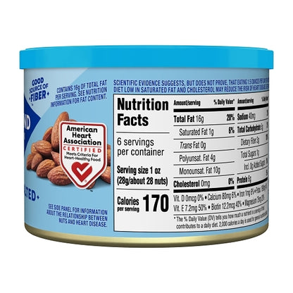 Blue Diamond Roasted Whole Lightly Salted, 12 x 6 oz Case - Alternate product angle or state