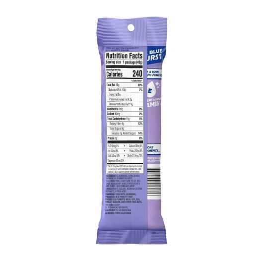 Blue Diamond Oven Roasted Blueberry Almonds, 12 x 12 x 1.5 oz Case - Alternate product angle or state