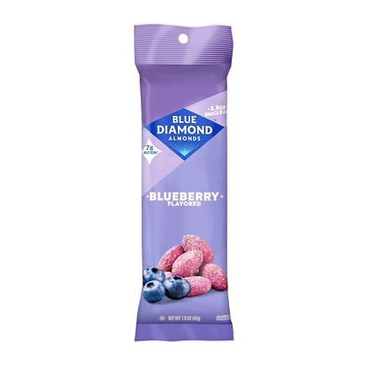 Blue Diamond Oven Roasted Blueberry Almonds, 12 x 12 x 1.5 oz Case - Alternate product angle or state