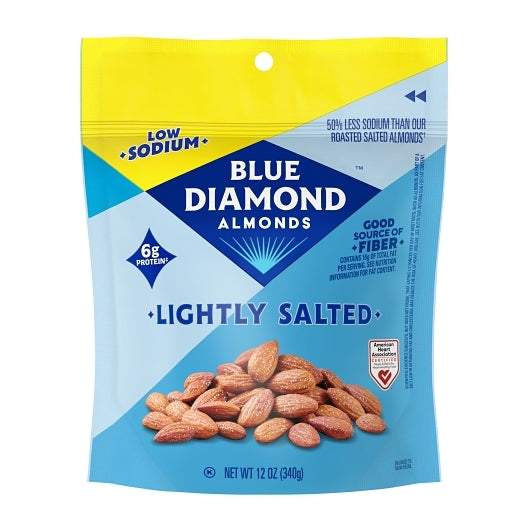 Blue Diamond Lightly Salted, 6 x 12 oz Case - Alternate product angle or state