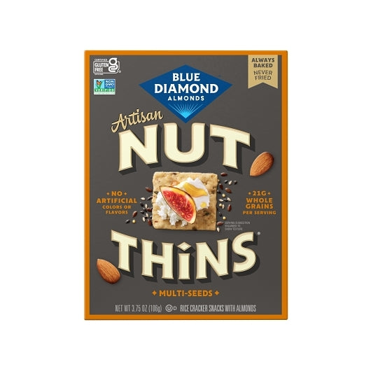 Nut-Thins Artisan Multi-Seed Crackers, 12 x 3.75 oz Case - Crackers & Grahams - image 2