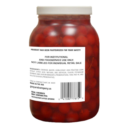 Cherry Lane Maraschino Cherry With Stem, 4 x 1 GA Case - DOT product image 2