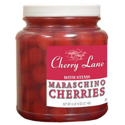 Cherry Lane Maraschino Cherry With Stem, 6 x 0.5 GA Case - Dried Fruit & Fruit Snacks