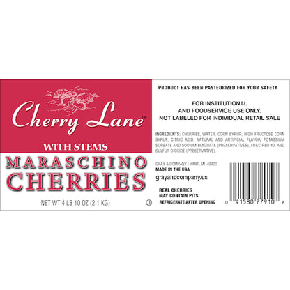 Cherry Lane Maraschino Cherry With Stem, 6 x 0.5 GA Case - DOT product image 5