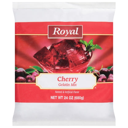 Royal Cherry Flavored Gelatin Mix, 12 x 24 oz Case - DOT product image 6