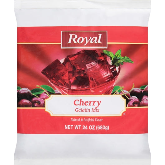 Royal Cherry Flavored Gelatin Mix, 12 x 24 oz Case - DOT product image 7