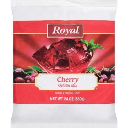 Royal Cherry Flavored Gelatin Mix, 12 x 24 oz Case - DOT product image 7