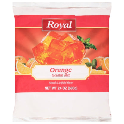 Royal Orange Flavored Gelatin Mix, 12 x 24 oz Case - DOT product image 3