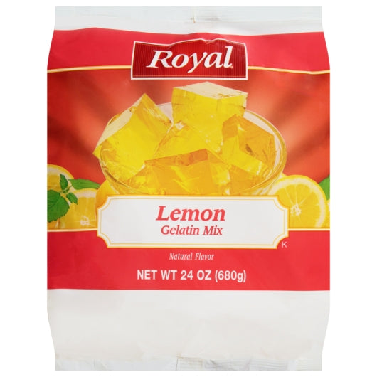 Royal Lemon Flavored Gelatin Mix, 12 x 24 oz Case - DOT product image 4