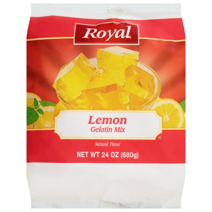 Royal Lemon Flavored Gelatin Mix, 12 x 24 oz Case - DOT product image 4