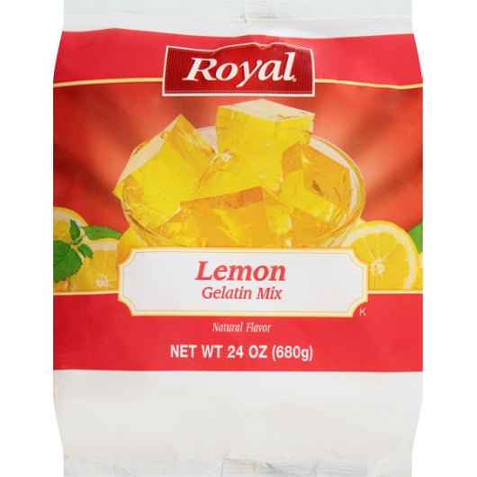 Royal Lemon Flavored Gelatin Mix, 12 x 24 oz Case - DOT product image 5