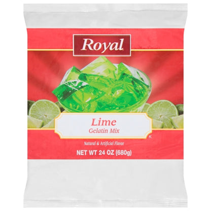 Royal Lime Flavored Gelatin Mix, 12 x 24 oz Case - DOT product image 7