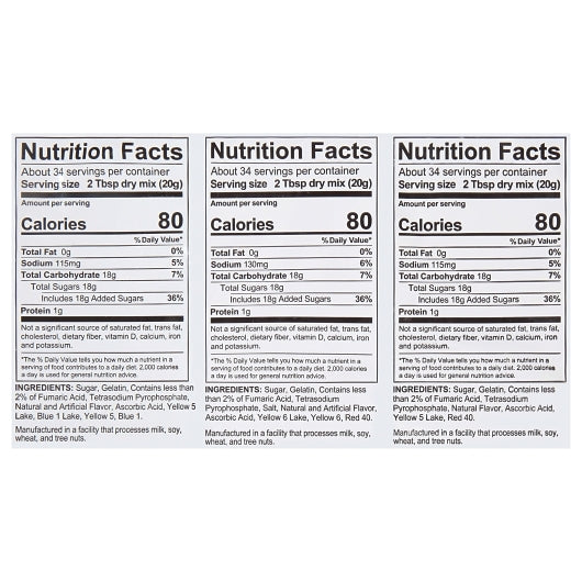 Royal Assorted Citrus Flavored Gelatin Mix, 12 x 24 oz Case - DOT product image 4