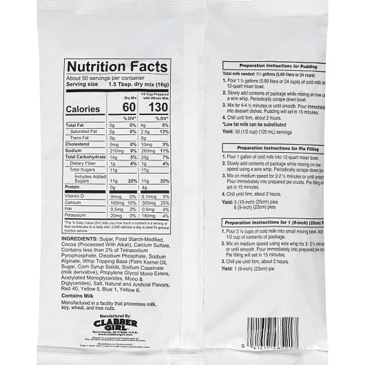 Royal Chocolate Flavored Instant Pudding Mix & Pie Filling, 12 x 28 oz Case - DOT product image 7