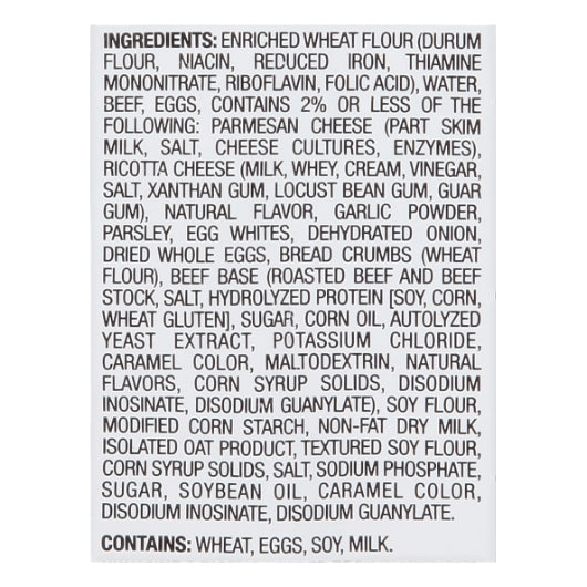 Celentano Beef Ravioli, 12 x 20 oz Case - Pantry Ingredients