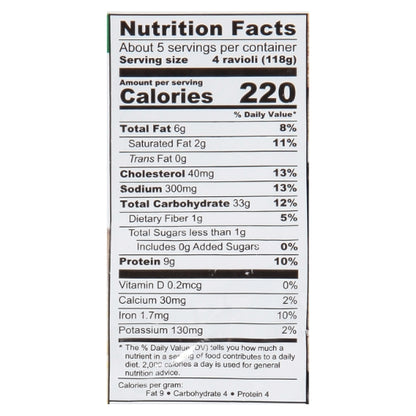 Celentano Beef Ravioli, 12 x 20 oz Case - DOT product image 2