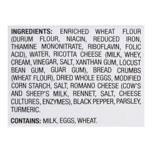 Celentano Cooked Mini Cheese Ravioli, 12 x 24 oz Case - Prepared Foods