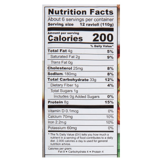 Celentano Cooked Mini Cheese Ravioli, 12 x 24 oz Case - DOT product image 2