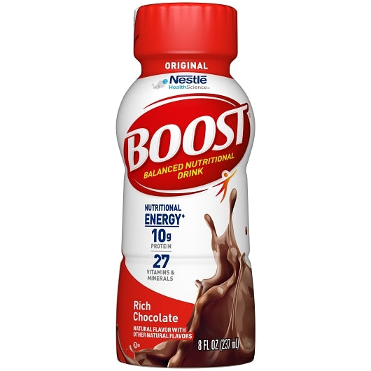 Nestle Boost Original Chocolate Ready To Drink Nutritional Beverage, 4 x 6 x 8 fl oz Case - Health & Personal Care