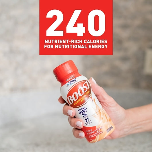 Boost Original Strawberry Ready To Drink Nutritional Beverage, 4 x 6 x 8 fl oz Case - DOT product image 2