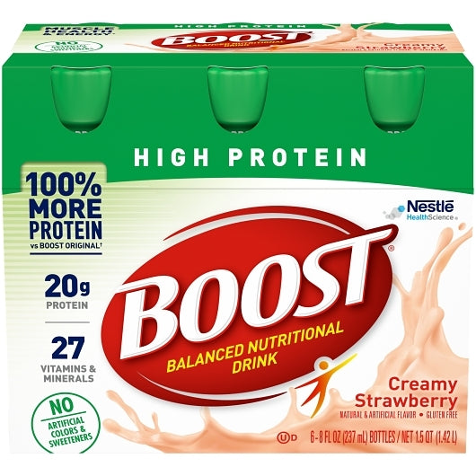 Boost High Protein Strawberry Multi-Pack, 4 x 6 x 8 fl oz Case - Health & Personal Care