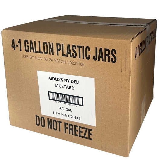 Golds Delicatessen Style Mustard Bulk, 4 x 1 GA Case - DOT product image 7