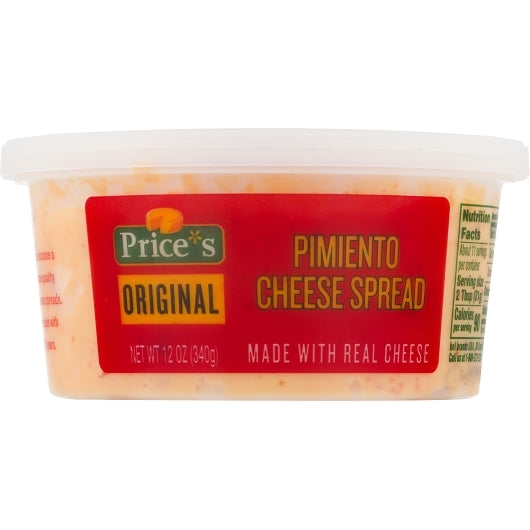 Price's Pimento Cheese Spread, 12 x 12 oz Case - Cheese & Dairy