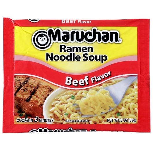 Maruchan Beef Flavored Ramen Noodle Soup, 24 x 3 oz Case - DOT product image 2