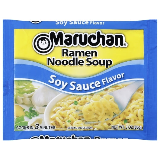 Maruchan Soy Sauce Flavored Ramen Noodle Soup, 24 x 3 oz Case - DOT product image 2