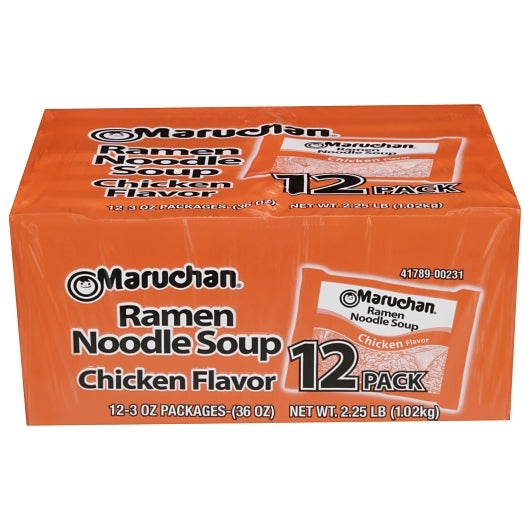 Maruchan Chicken Flavored Noodle Soup, 1 x 36 oz Case - Prepared Foods