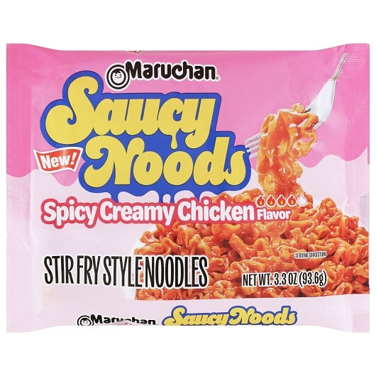 Maruchan Spicy Creamy Chicken Saucy Ramen, 20 x 3.3 oz Case - Prepared Foods