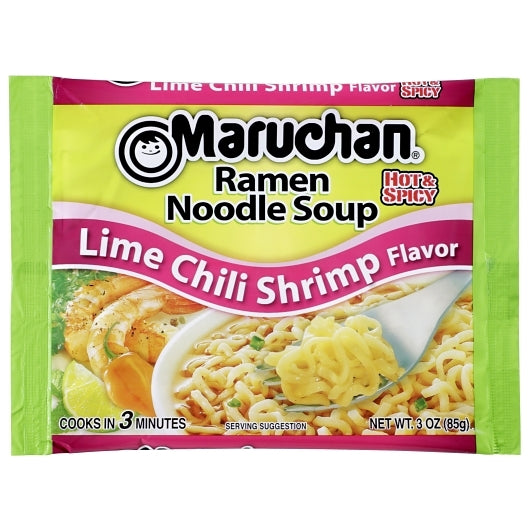 Maruchan Habanero Lime Chili Shrimp Flavored Ramen Noodle Soup, 24 x 3 oz Case - DOT product image 2