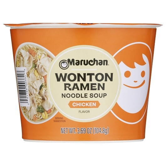 Maruchan Wonton Ramen - Chicken Flavor, 6 x 3.69 oz Case - Prepared Foods - image 2